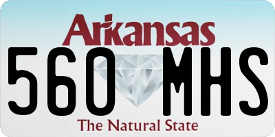 AR license plate 560MHS