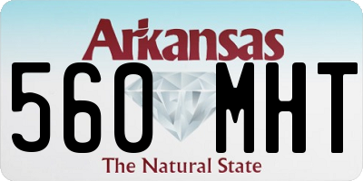 AR license plate 560MHT