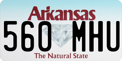 AR license plate 560MHU