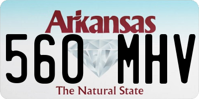 AR license plate 560MHV
