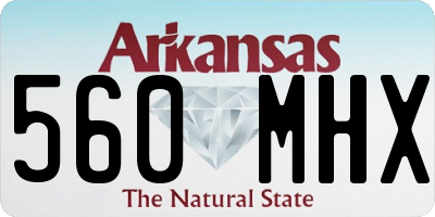 AR license plate 560MHX