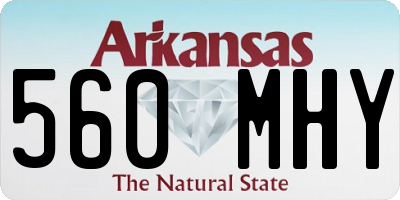 AR license plate 560MHY