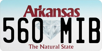 AR license plate 560MIB