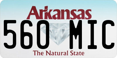 AR license plate 560MIC