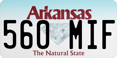 AR license plate 560MIF