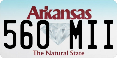 AR license plate 560MII