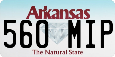 AR license plate 560MIP