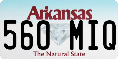 AR license plate 560MIQ