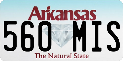 AR license plate 560MIS