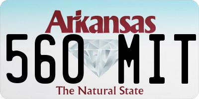 AR license plate 560MIT