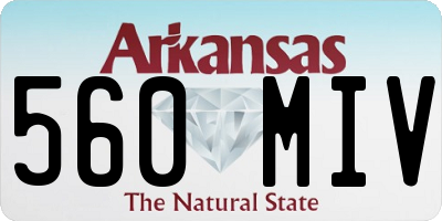 AR license plate 560MIV