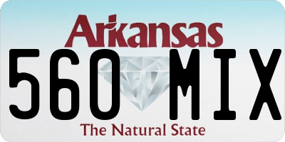 AR license plate 560MIX