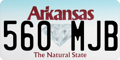 AR license plate 560MJB