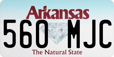 AR license plate 560MJC
