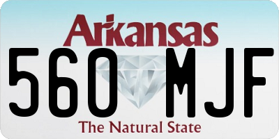 AR license plate 560MJF