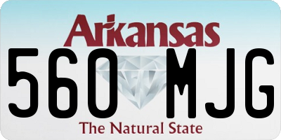 AR license plate 560MJG
