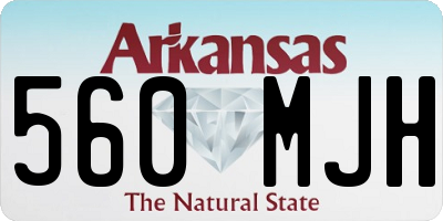 AR license plate 560MJH