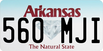 AR license plate 560MJI