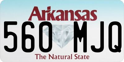AR license plate 560MJQ