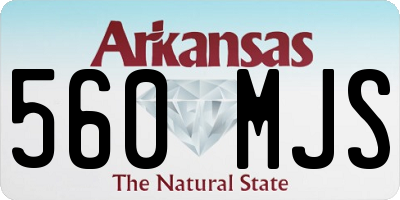 AR license plate 560MJS