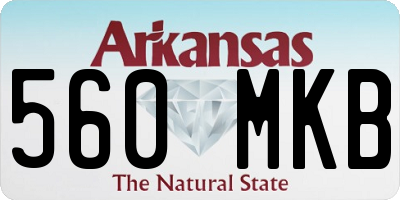 AR license plate 560MKB