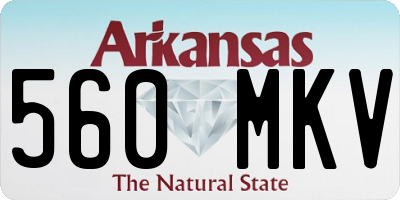 AR license plate 560MKV