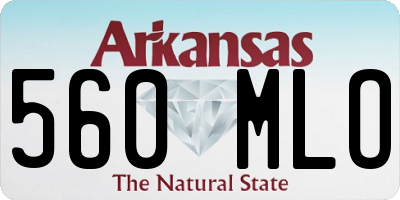 AR license plate 560MLO