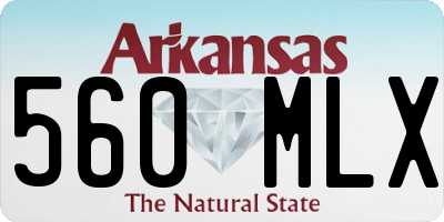 AR license plate 560MLX