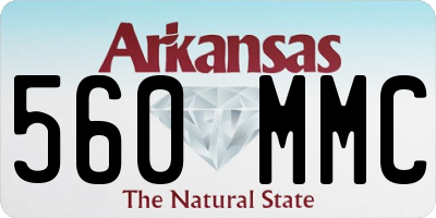 AR license plate 560MMC
