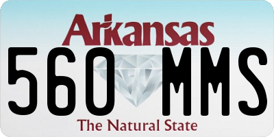 AR license plate 560MMS