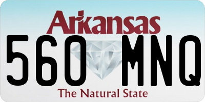 AR license plate 560MNQ
