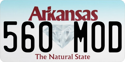 AR license plate 560MOD