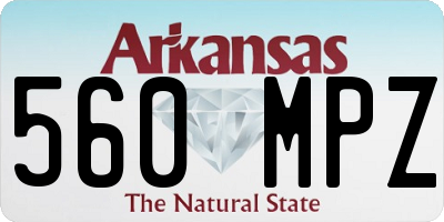 AR license plate 560MPZ