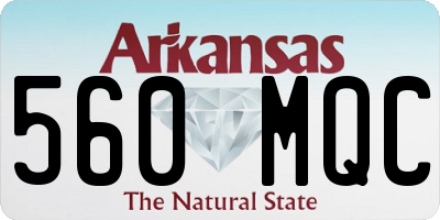 AR license plate 560MQC