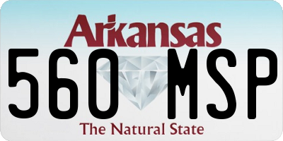 AR license plate 560MSP