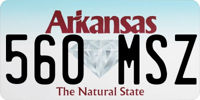 AR license plate 560MSZ