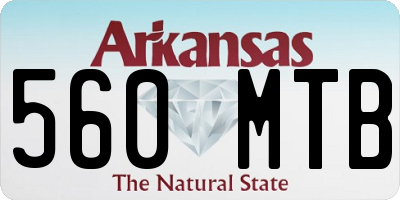AR license plate 560MTB