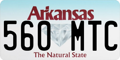 AR license plate 560MTC