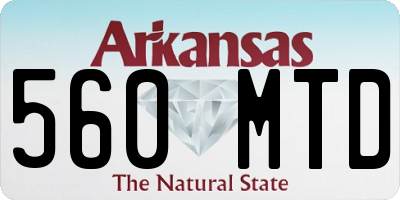 AR license plate 560MTD