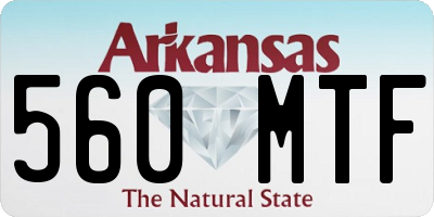 AR license plate 560MTF