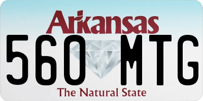 AR license plate 560MTG