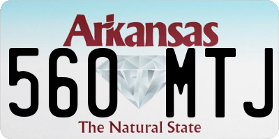 AR license plate 560MTJ