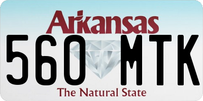AR license plate 560MTK
