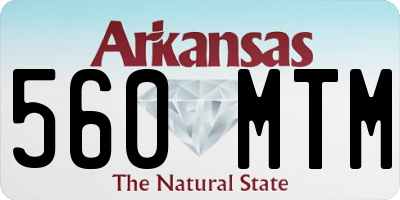 AR license plate 560MTM