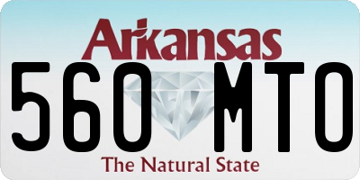 AR license plate 560MTO