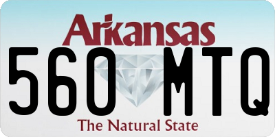 AR license plate 560MTQ