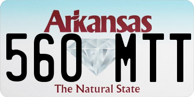 AR license plate 560MTT