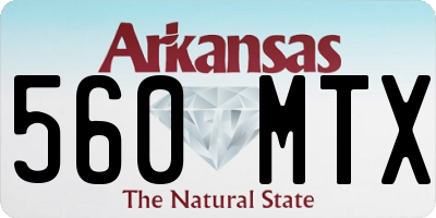 AR license plate 560MTX