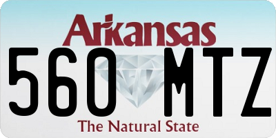 AR license plate 560MTZ