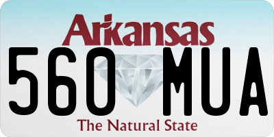 AR license plate 560MUA